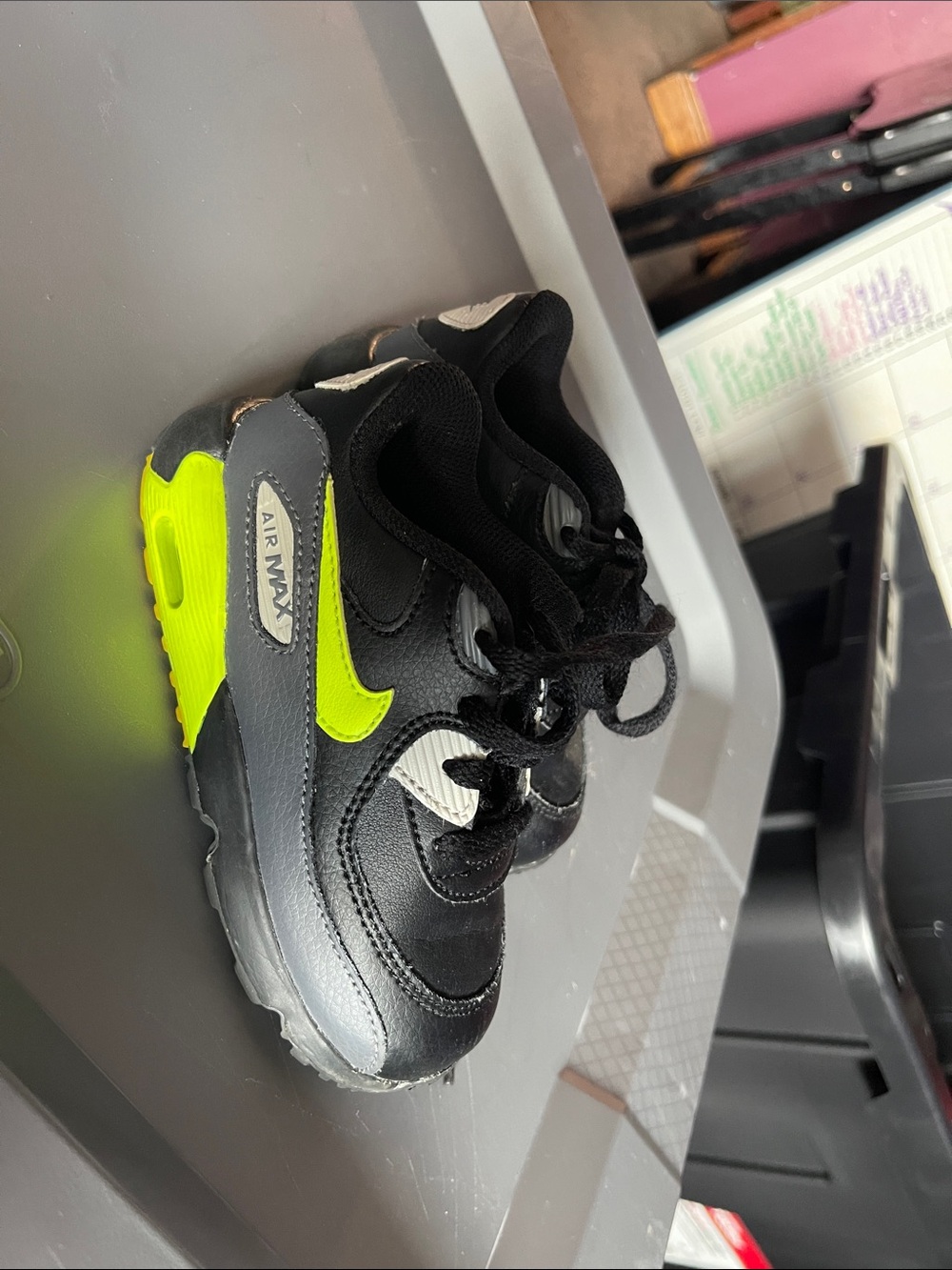 8C Nike air max 90s Kids Black  Sneakers